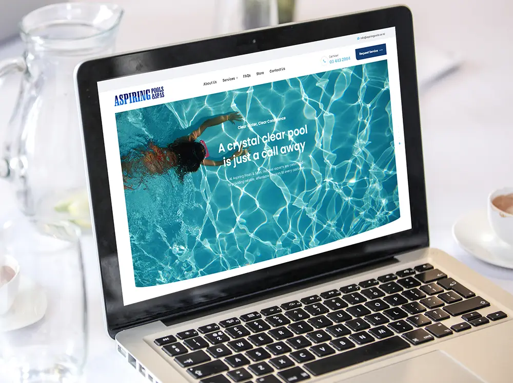 Aspiring Pools & Spas website
