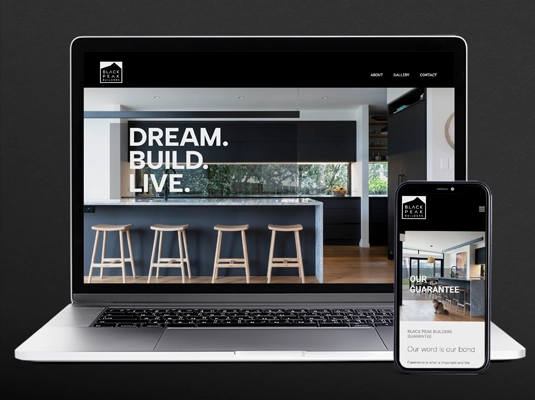 Black Peak Builders website